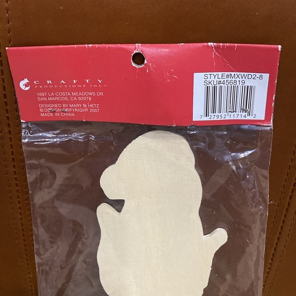 Vintage Crafty Designed By Mary B. Hetz Craft & Play Wood Stand -up Elf w/ Stand - Picture 5 of 8